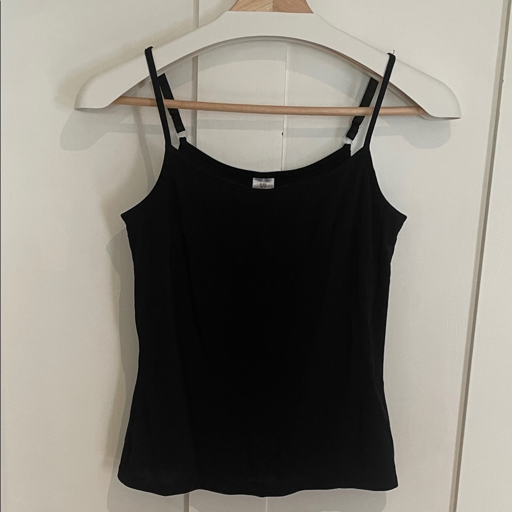 Black Women's Spaghetti Strap Tank Top - Classic Everyday Layering